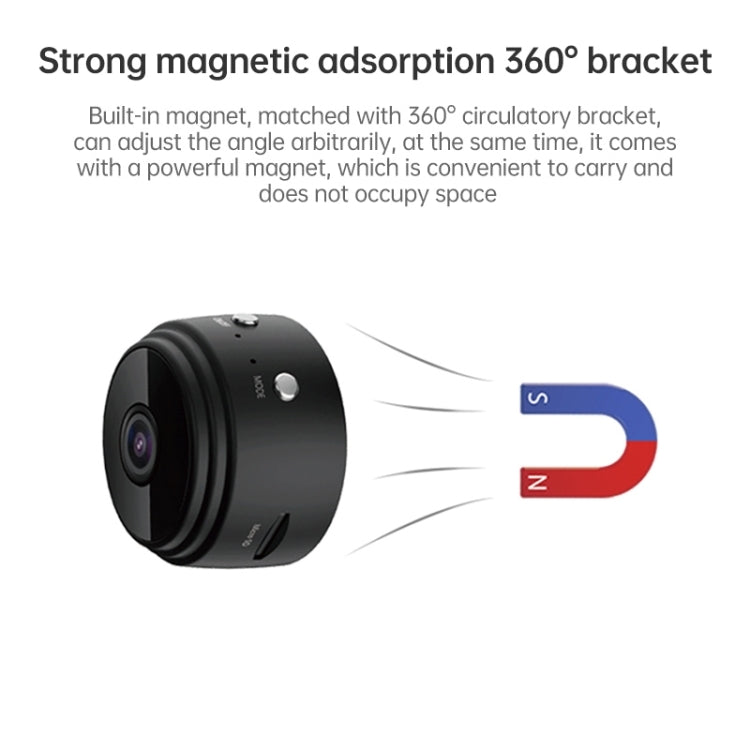 A9 1080P Wifi Wireless Network Camera Wide-angle Recorder(Black) - free shipping - PMC TechLife - Order now!
