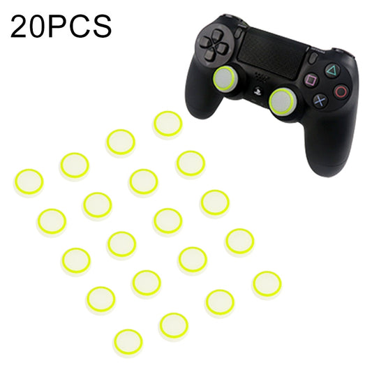 20 PCS Luminous Silicone Protective Cover for PS4 / PS3 / PS2 / XBOX360 / XBOXONE / WIIU Gamepad Joystick(Green) - Cases by PMC Jewellery | Online Shopping South Africa | PMC Jewellery