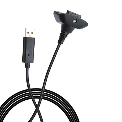 XBOX360 1.5m Wireless Controller Charging Cable with Magnetic for XBOX360(Black) - Adapter & Cable by PMC Jewellery | Online Shopping South Africa | PMC Jewellery