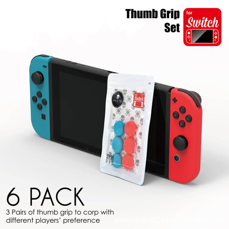 Left + Right Gamepad Rocker Cap Button Cover for Switch(Blue + Magenta) - Cases by PMC TechLife | Online Shopping South Africa | PMC TechLife