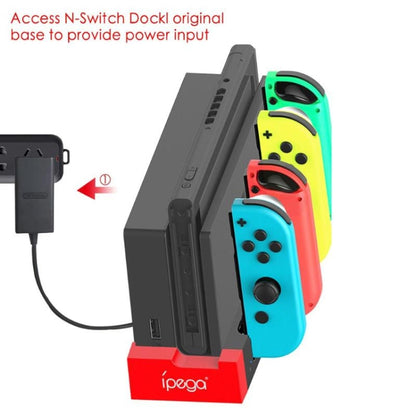 iPega PG-9186 Game Controller Charger Charging Dock Stand Station Holder with Indicator for Nintendo Switch Joy-Con - Charger & Power by ipega | Online Shopping South Africa | PMC Jewellery | Buy Now Pay Later Mobicred