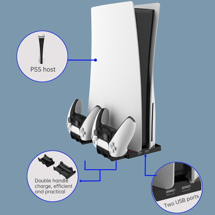 iplay HBP-269 For PS5 De / UHD Charging Stand Vertical Base Holder With Handle Charger - Charger & Power by ipega | Online Shopping South Africa | PMC TechLife | Buy Now Pay Later Mobicred