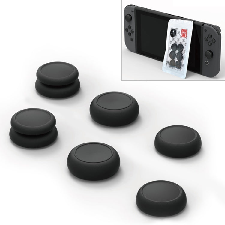 Skull&Co Left + Right Gamepad Rocker Cap Button Cover Thumb Grip Set for Switch / Switch Lite / JOYCON(Black) - Cases by PMC Jewellery | Online Shopping South Africa | PMC Jewellery