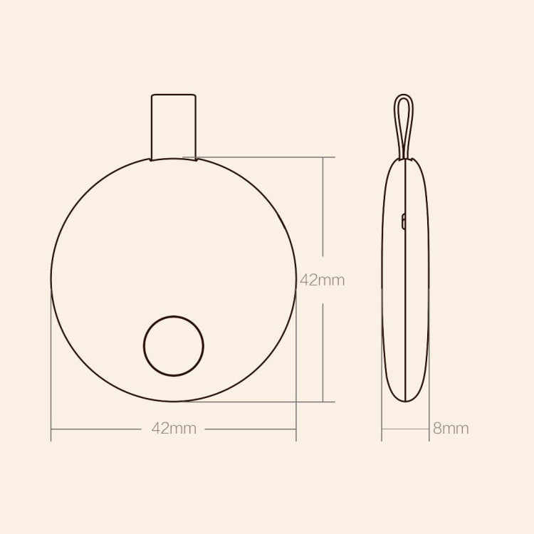 Original Xiaomi Youpin Ranres Intelligent Anti-lost Device Smart Positioning Finder, Lite Version(White) - Anti-lost Alarm by Xiaomi | Online Shopping South Africa | PMC Jewellery | Buy Now Pay Later Mobicred