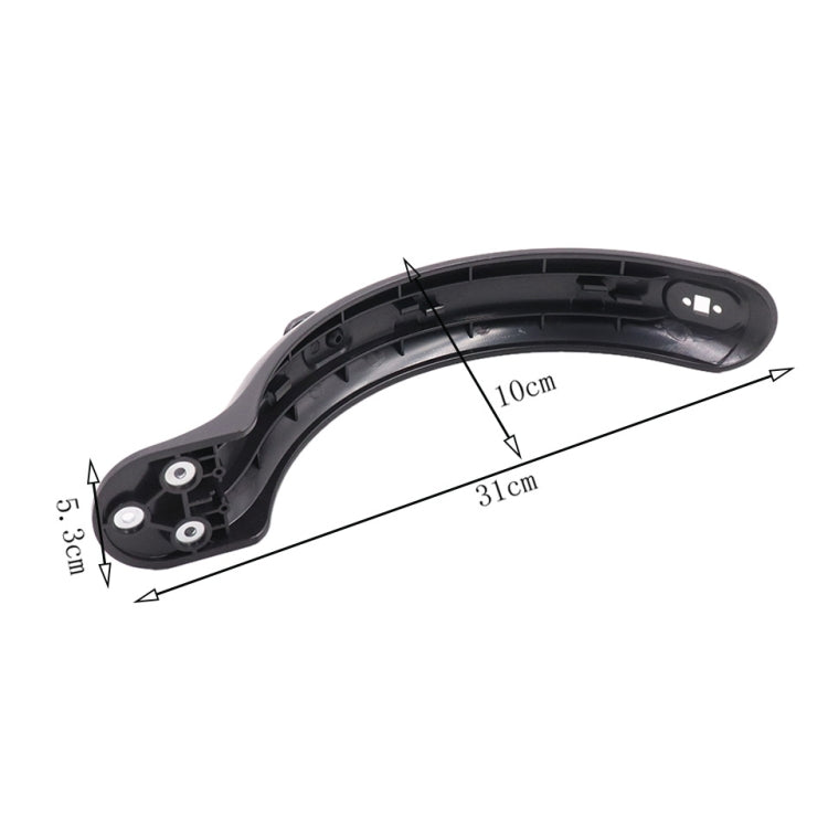 For Xiaomi Mijia M365 Electric Scooter Accessories Rear Wheel Fender with Hook(Black) - Scooter Accessories by PMC Jewellery | Online Shopping South Africa | PMC Jewellery