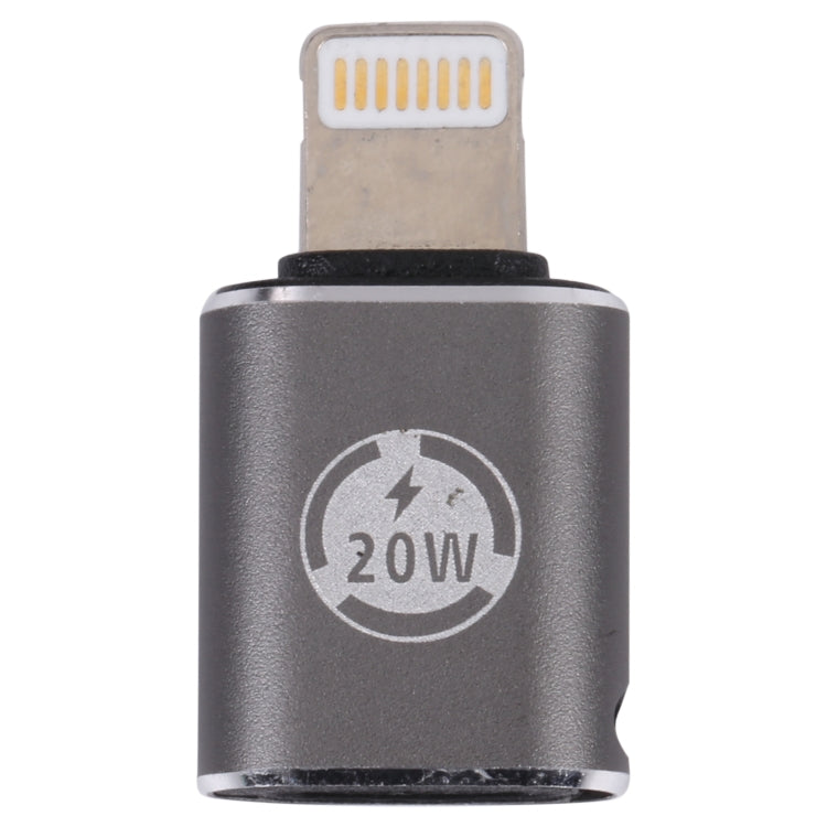 20W 8 Pin Male to USB-C / Type-C Female Straight Charging Adapter - Converter & Adapter by PMC Jewellery | Online Shopping South Africa | PMC Jewellery