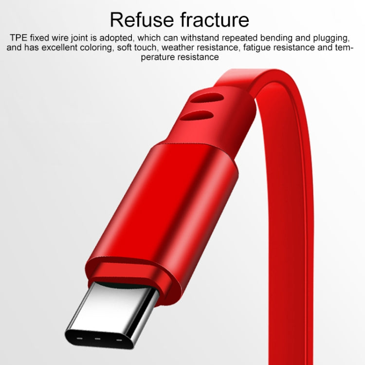 1.2m 3.5A Max 3 in 1 USB to USB-C / Type-C + 8Pin + Micro USB Retractable Charging Cable(Red) - Multifunction Cable by PMC Jewellery | Online Shopping South Africa | PMC Jewellery