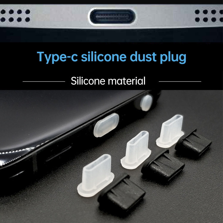 20 PCS Silicone Anti-Dust Plugs for USB-C / Type-C Port(Black) - Gadget by PMC Jewellery | Online Shopping South Africa | PMC Jewellery