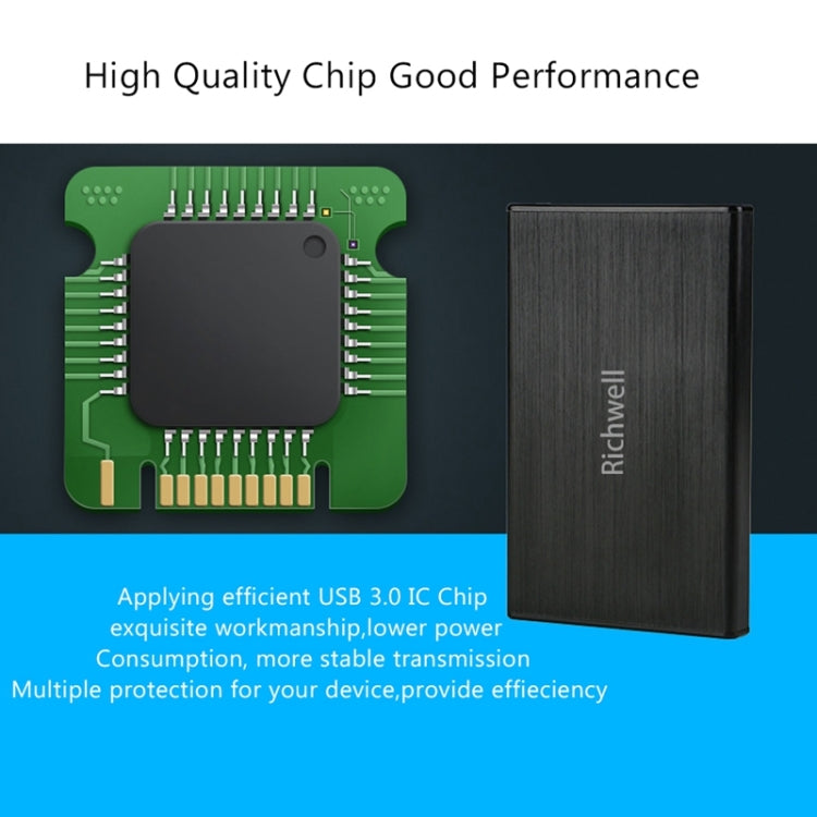 Richwell SATA R23-SATA-320GB 320GB 2.5 inch USB3.0 Interface Mobile Hard Disk Drive(Black) - free shipping - PMC TechLife - Order now!