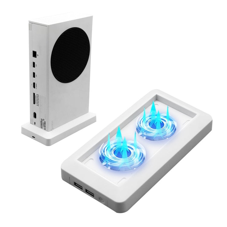Host Cooling Fan Base with 2 USB Ports for XBOX Series S - Holder by PMC TechLife | Online Shopping South Africa | PMC TechLife