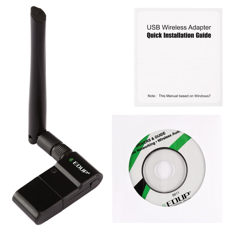 EDUP EP-AC1635 600Mbps Dual Band Wireless 11AC USB Ethernet Adapter 2dBi Antenna for Laptop / PC(Black) - USB Network Adapter by EDUP | Online Shopping South Africa | PMC Jewellery