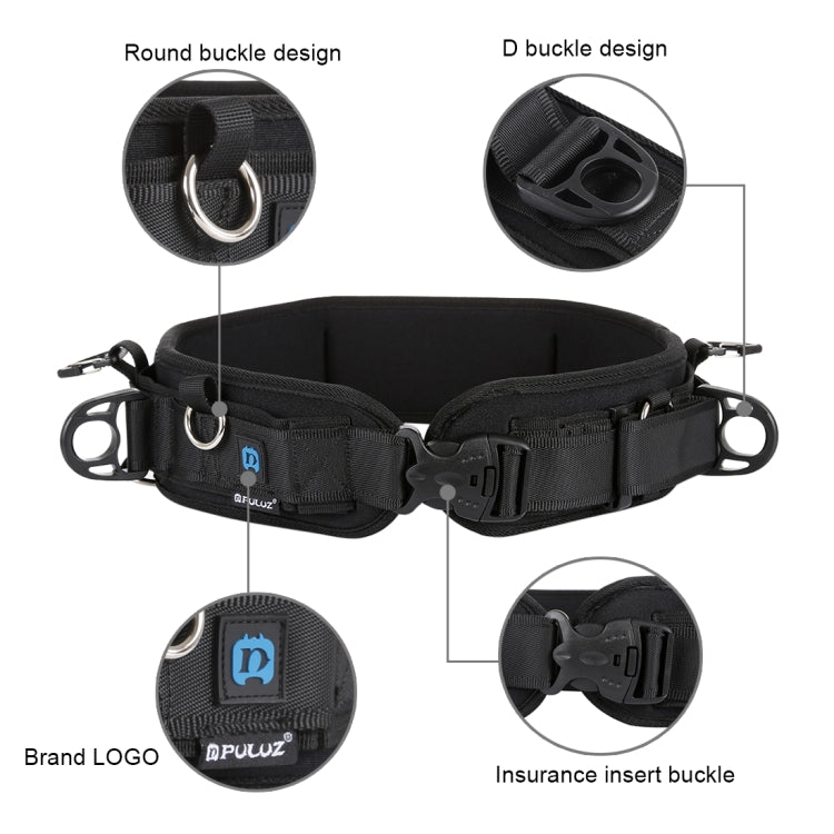 PULUZ Multi-functional Bundle Waistband Strap Belt  with Hook for SLR / DSLR Cameras - Camera Strap by PULUZ | Online Shopping South Africa | PMC Jewellery | Buy Now Pay Later Mobicred