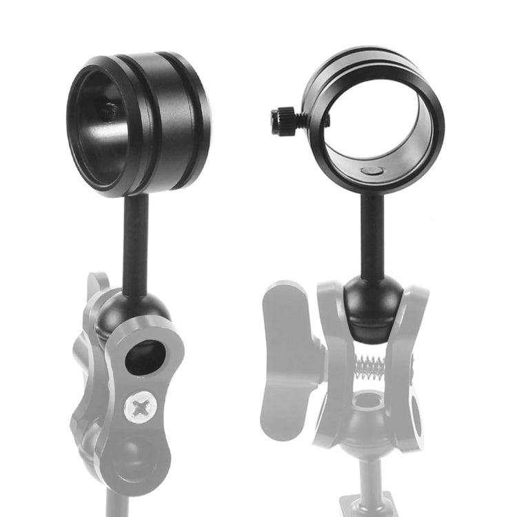 PULUZ Light Diving Aluminum Alloy Clamp Ball Head Mount Adapter Fixed Clip for Underwater Strobe Housing Light - Diving Accessories by PULUZ | Online Shopping South Africa | PMC Jewellery | Buy Now Pay Later Mobicred