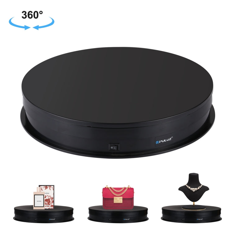 PULUZ 30cm USB Electric Rotating Turntable Display Stand Video Shooting Props Turntable for Photography, Load 10-20kg(Black) -  by PULUZ | Online Shopping South Africa | PMC Jewellery | Buy Now Pay Later Mobicred