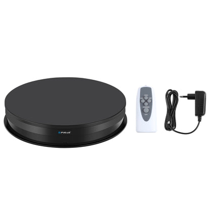 PULUZ 30cm Adjusting Speed Rotating Turntable Display Stand, Load 10-15kg, EU Plug (Black) -  by PULUZ | Online Shopping South Africa | PMC Jewellery | Buy Now Pay Later Mobicred