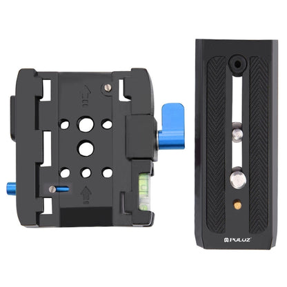 PULUZ Quick Release Clamp Adapter + Quick Release Plate for  DSLR & SLR Cameras(Black) - Quick Release Plate by PULUZ | Online Shopping South Africa | PMC Jewellery