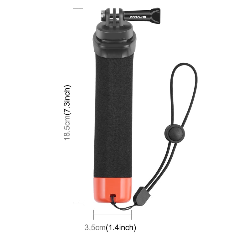 PULUZ Floating Foam Hand Grip Buoyancy Rods with Strap & Quick-release Base for GoPro, Insta360, DJI and Other Action Cameras(Orange) - Floating Grip & Ball by PULUZ | Online Shopping South Africa | PMC Jewellery | Buy Now Pay Later Mobicred