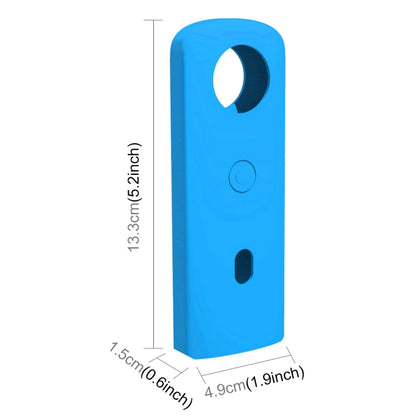 PULUZ Silicone Protective Case with Lens Cover for Ricoh Theta SC2 360 Panoramic Camera(Blue) - Silicone Cases by PULUZ | Online Shopping South Africa | PMC Jewellery | Buy Now Pay Later Mobicred