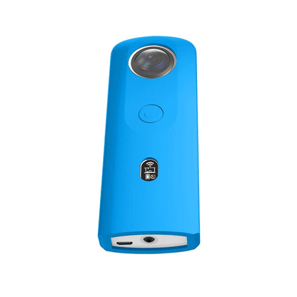 PULUZ Silicone Protective Case with Lens Cover for Ricoh Theta SC2 360 Panoramic Camera(Blue) - Silicone Cases by PULUZ | Online Shopping South Africa | PMC Jewellery | Buy Now Pay Later Mobicred