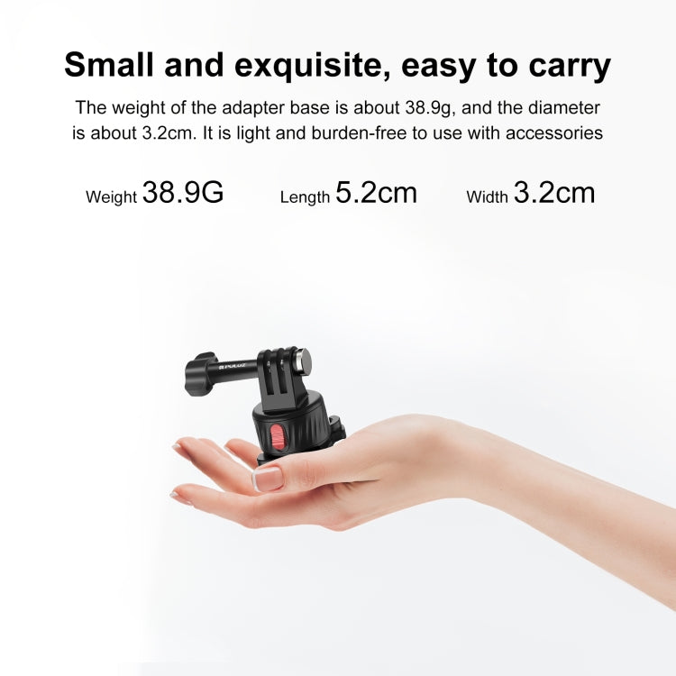 PULUZ Action Camera Quick Release Magnetic Base Adapter (Black) - Connection Mount by PULUZ | Online Shopping South Africa | PMC Jewellery