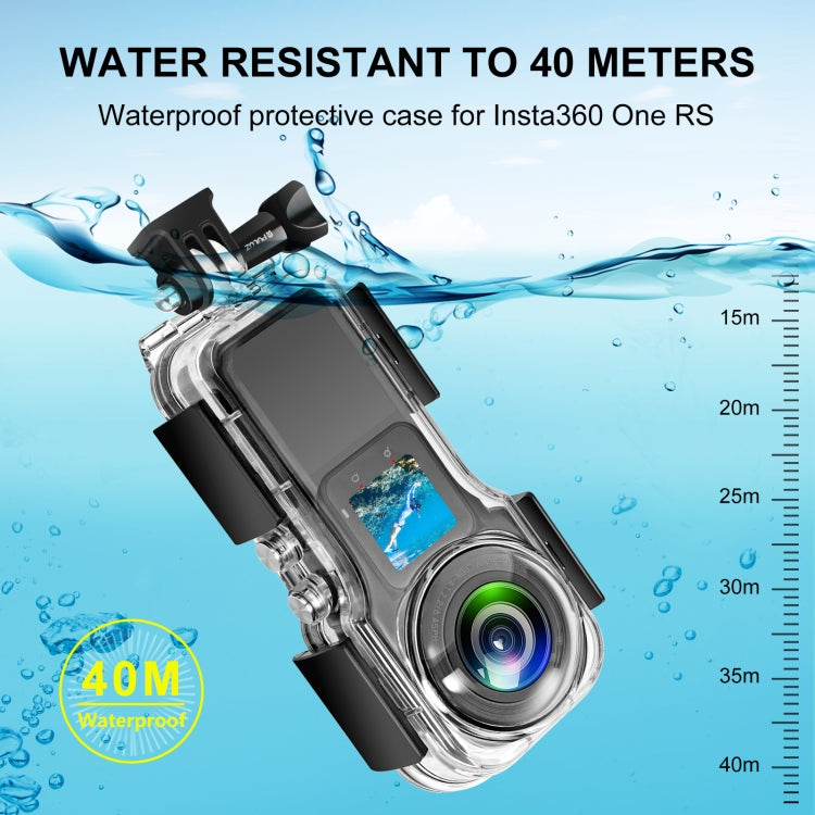 For Insta360 One RS 1-Inch 360 Edition PULUZ 40m Underwater Waterproof Housing Case - Case & Bags by PULUZ | Online Shopping South Africa | PMC Jewellery