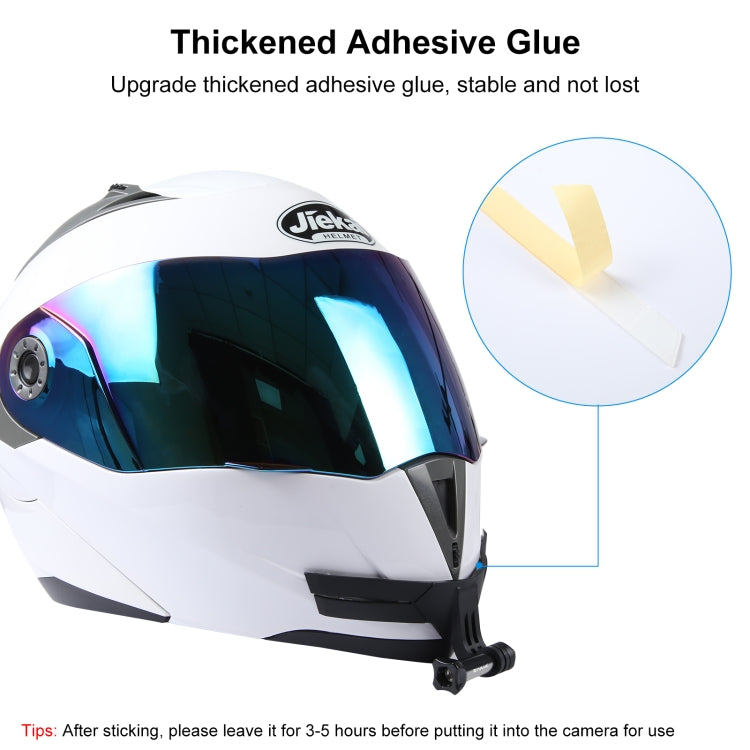 PULUZ Bending Action Camera Motorcycle Helmet Chin Mount (Black) - Helmet Mount by PULUZ | Online Shopping South Africa | PMC TechLife