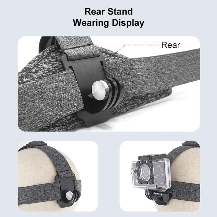 PULUZ Adjustable Head Strap Belt Mount with Phone Clamp & J Hook Mount & Long Screw - Head Belt by PULUZ | Online Shopping South Africa | PMC TechLife