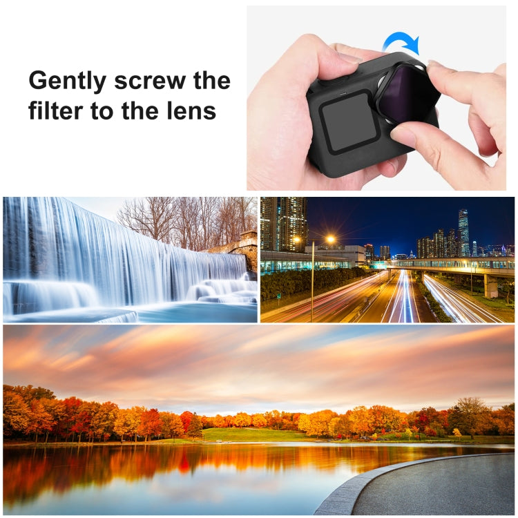 PULUZ Action Camera ND16 Lens Filter For GoPro Hero11 Black / Hero11 Black mini / HERO10 Black / HERO9 Black - Lens Filter by PULUZ | Online Shopping South Africa | PMC Jewellery | Buy Now Pay Later Mobicred