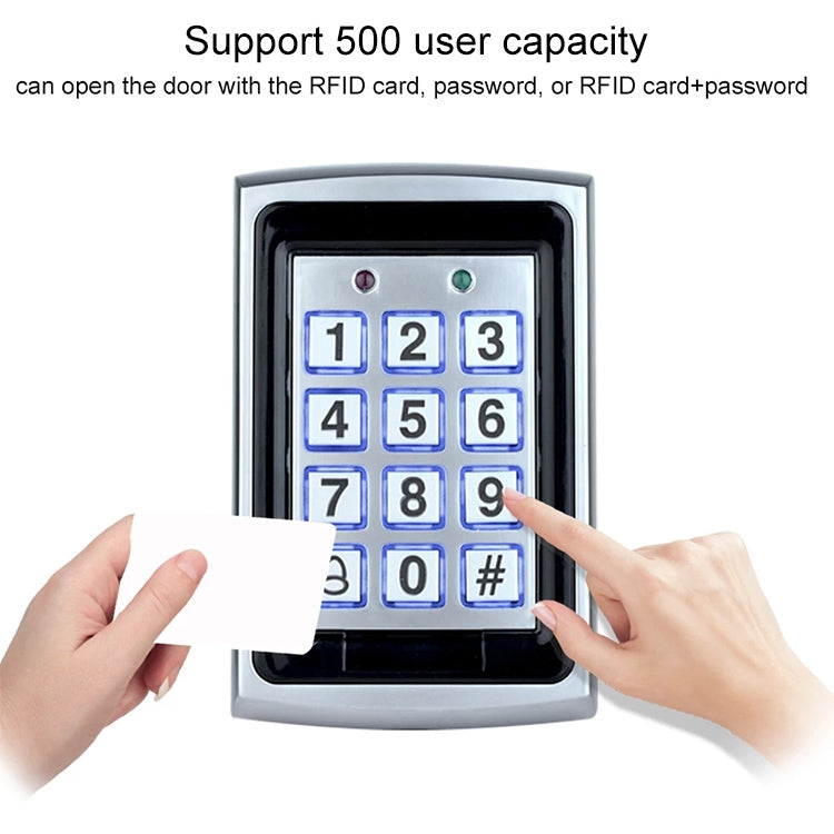 Standalone Keypad Access Control System (7612)(Silver) - Access Controller by PMC TechLife | Online Shopping South Africa | PMC TechLife