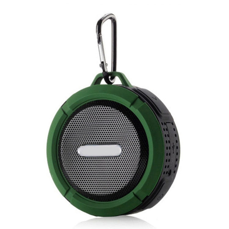 C6 Outdoor Waterproof Bluetooth Speaker with Suction, Support Hands-free Calling(Green) - Waterproof Speaker by PMC Jewellery | Online Shopping South Africa | PMC Jewellery