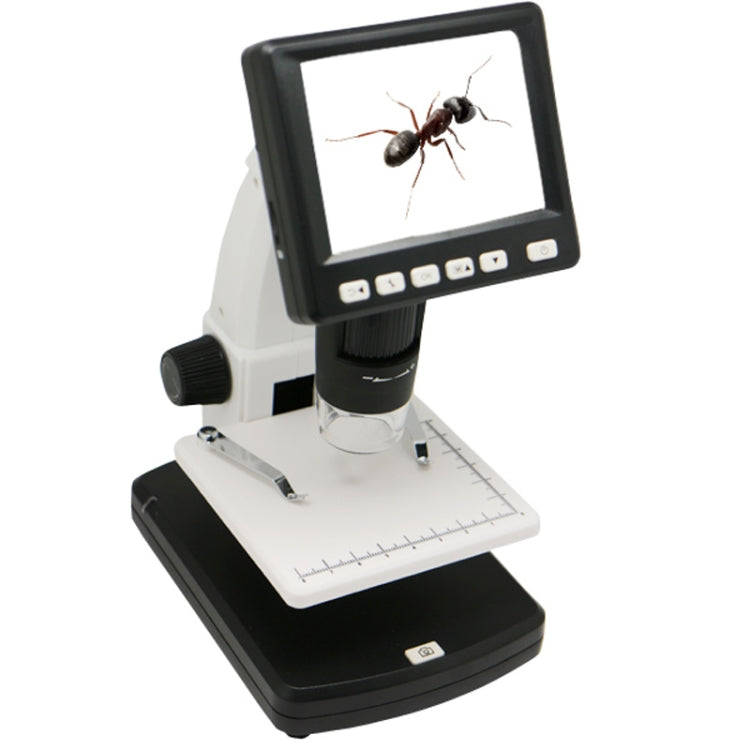 500X 5 Mega Pixels 3.5 inch LCD Standalone Digital Microscope with 8 LEDs, Support TF Card up to 32G (DMS-038M)(White) - Digital Microscope by PMC Jewellery | Online Shopping South Africa | PMC Jewellery