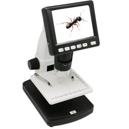 500X 5 Mega Pixels 3.5 inch LCD Standalone Digital Microscope with 8 LEDs, Support TF Card up to 32G (DMS-038M)(White) - Digital Microscope by PMC Jewellery | Online Shopping South Africa | PMC Jewellery | Buy Now Pay Later Mobicred