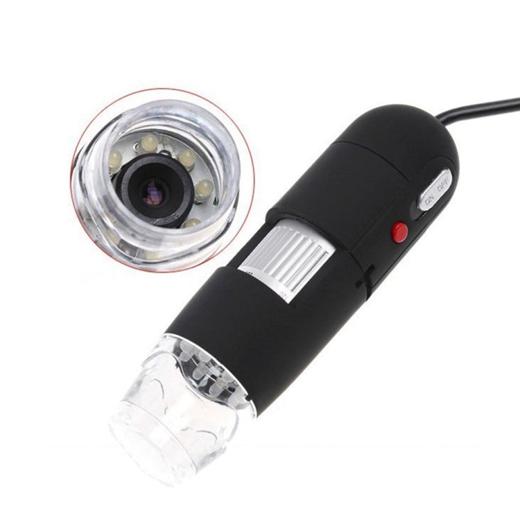 2.0 Mega Pixels 800X USB Digital Microscope with 8 LED White Light / Holder(Black) - Digital Microscope by PMC Jewellery | Online Shopping South Africa | PMC Jewellery | Buy Now Pay Later Mobicred