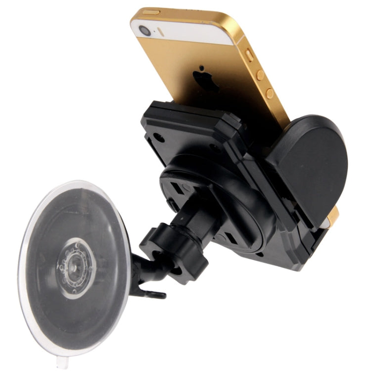 Universal 360 Degree Rotation Suction Cup Car Holder / Desktop Stand, For iPhone, Galaxy, Sony, Lenovo, HTC, Huawei, and other Smartphones of Width: 3.5cm - 10cm(Black) - Car Holders by PMC Jewellery | Online Shopping South Africa | PMC Jewellery