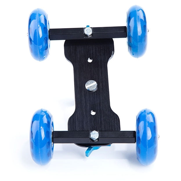 DEBO First Generation Camera Truck / Floor Table Video Slider Track Dolly Car for DSLR Camera / Camcorders(Blue) - Camera Dolly by DEBO | Online Shopping South Africa | PMC TechLife | Buy Now Pay Later Mobicred