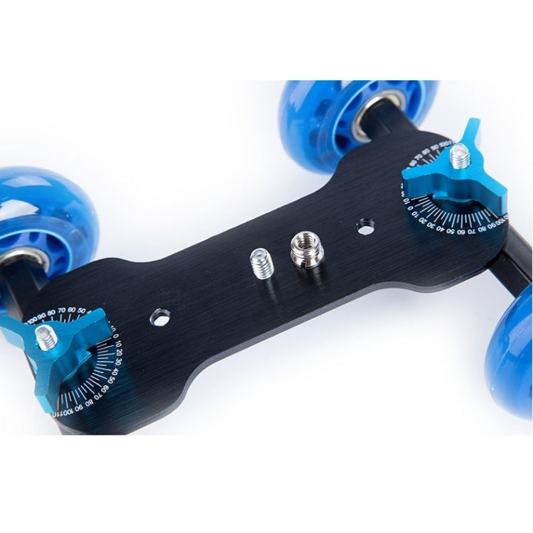 DEBO First Generation Camera Truck / Floor Table Video Slider Track Dolly Car for DSLR Camera / Camcorders(Blue) - Camera Dolly by DEBO | Online Shopping South Africa | PMC TechLife | Buy Now Pay Later Mobicred