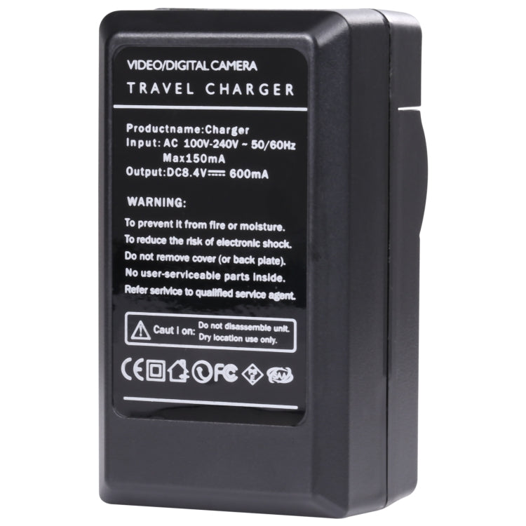 Digital Camera Battery Charger for JVC V808/ V815/ V823(Black) - Battery Car Charger by PMC TechLife | Online Shopping South Africa | PMC TechLife