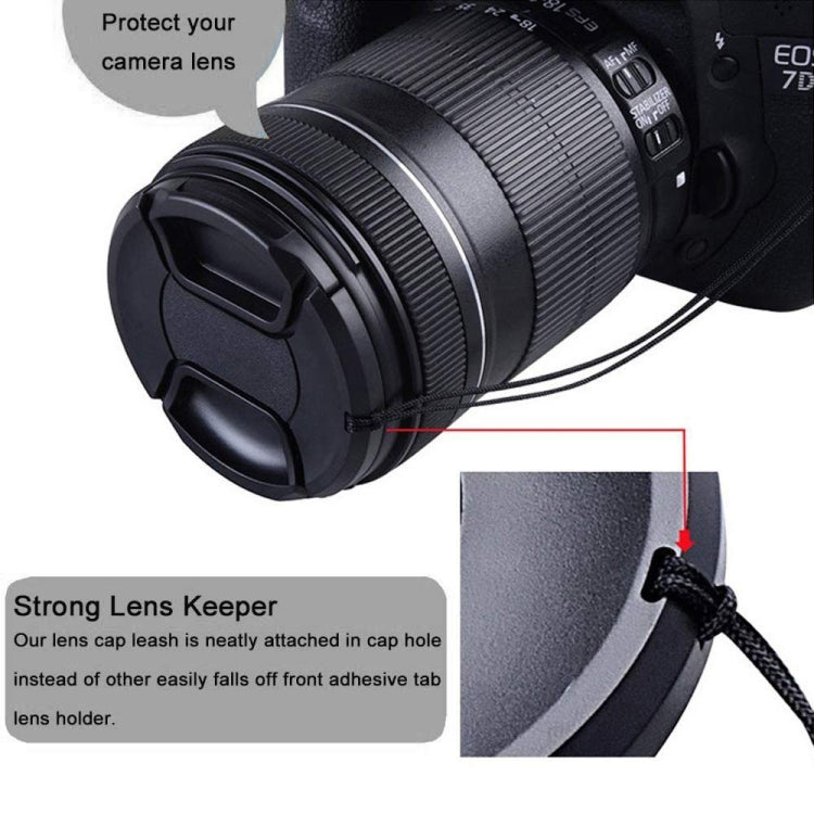 72mm Center Pinch Camera Lens Cap(Black) - Lens Cap by PMC Jewellery | Online Shopping South Africa | PMC Jewellery