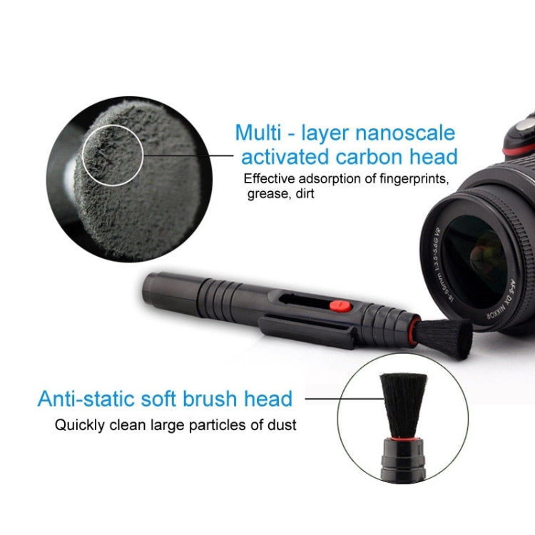 2 in 1 Lens Cleaning Pen for Camera(Black) -  by PMC TechLife | Online Shopping South Africa | PMC TechLife