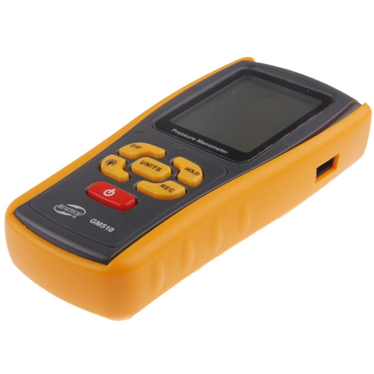 BENETECH GM510 LCD Display Pressure Manometer(Yellow) - free shipping - PMC TechLife - Order now!