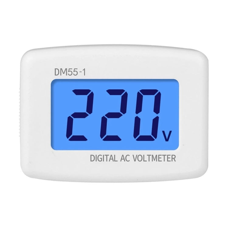 DM55-1 LCD AC Digital Voltage Meter Voltmeter, Measure Range: 110V-300V, EU Plug - free shipping - PMC TechLife - Order now!