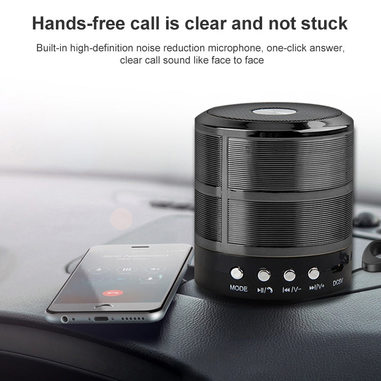 S28 Metal Mobile Bluetooth Stereo Portable Speaker with Hands-free Call Function(Gold) - Desktop Speaker by PMC TechLife | Online Shopping South Africa | PMC TechLife