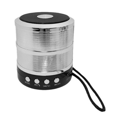 S28 Metal Mobile Bluetooth Stereo Portable Speaker with Hands-free Call Function(Silver) - Desktop Speaker by PMC Jewellery | Online Shopping South Africa | PMC Jewellery