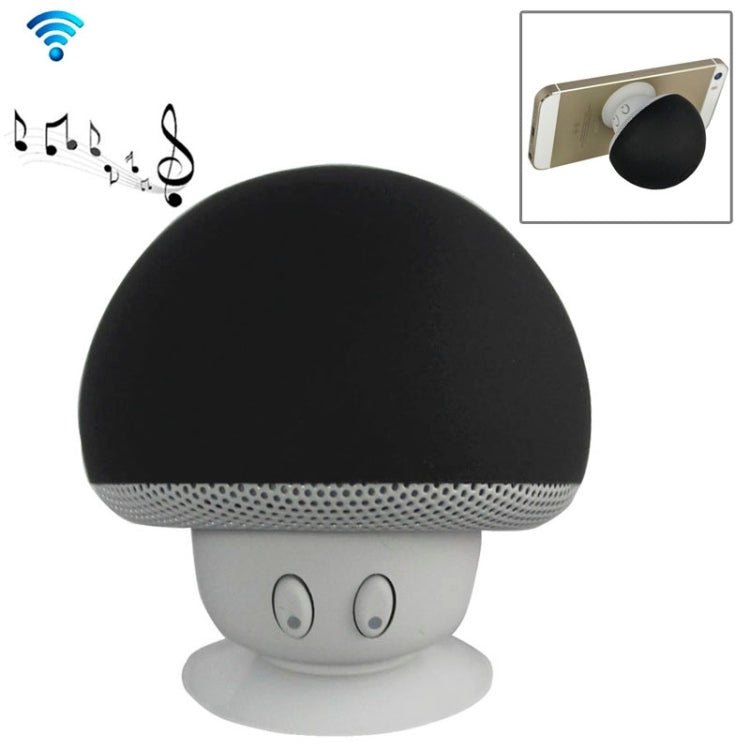 Mushroom Shape Bluetooth Speaker with Suction Holder(Black) - Desktop Speaker by PMC TechLife | Online Shopping South Africa | PMC TechLife