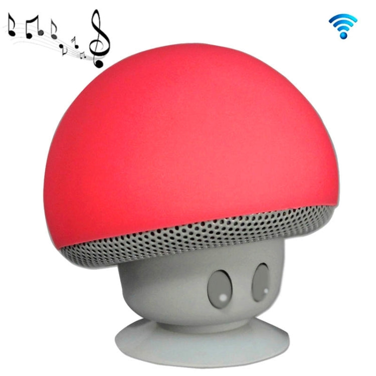 Mushroom Shape Bluetooth Speaker with Suction Holder(Red) - Desktop Speaker by PMC TechLife | Online Shopping South Africa | PMC TechLife