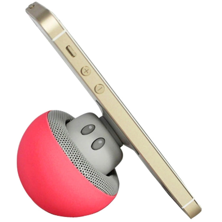 Mushroom Shape Bluetooth Speaker with Suction Holder(Red) - Desktop Speaker by PMC TechLife | Online Shopping South Africa | PMC TechLife