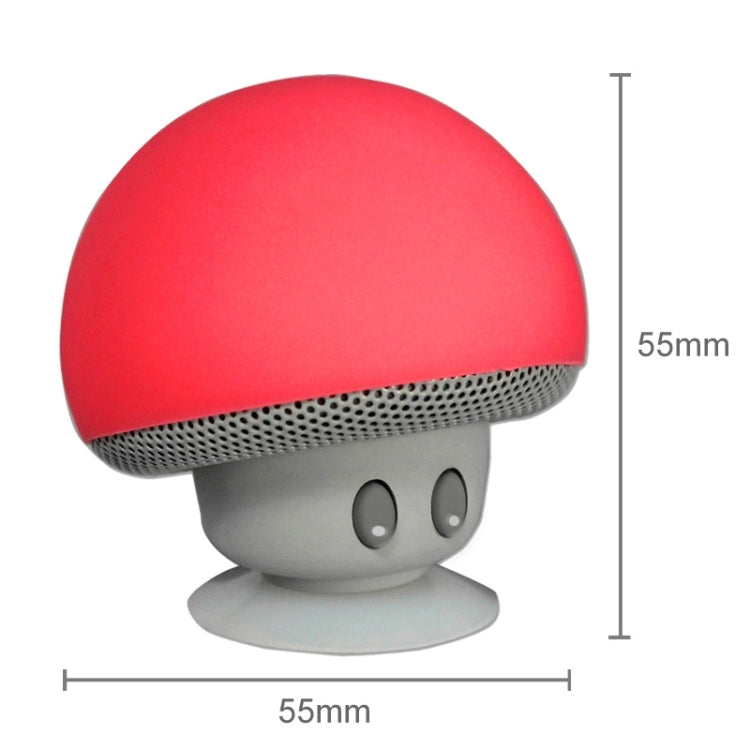 Mushroom Shape Bluetooth Speaker with Suction Holder(Red) - Desktop Speaker by PMC TechLife | Online Shopping South Africa | PMC TechLife