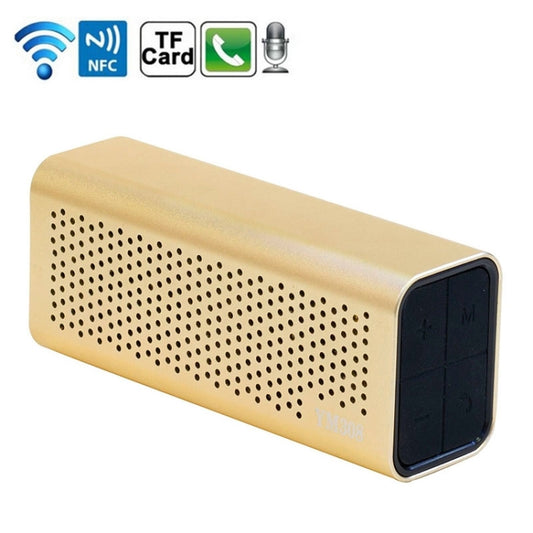 YM-308 Portable Rechargeable NFC Bluetooth Speaker, Support TF Card(Gold) - Desktop Speaker by PMC Jewellery | Online Shopping South Africa | PMC Jewellery