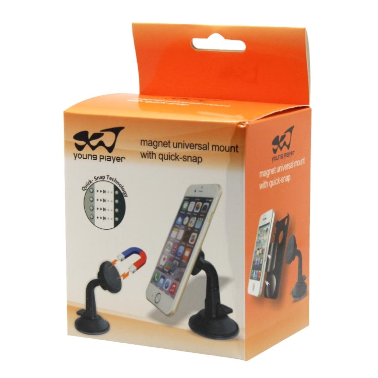 Young Player Magnetic 360 Degrees Rotation Super Suction Cup Car Mount Holder with Quick-Snap, For iPhone, Galaxy, Sony, Lenovo, HTC, Huawei, and other Smartphones - Car Holders by Young Player | Online Shopping South Africa | PMC Jewellery