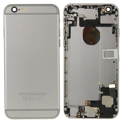 Full Housing Back Cover with Power Button & Volume Button Flex Cable & Charging Port Flex Cable & Speaker Ringer Buzzer for iPhone 6(Grey) - iPhone 6/6 Plus Parts by PMC Jewellery | Online Shopping South Africa | PMC Jewellery